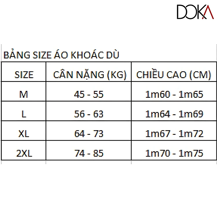 Áo khoác nam chống nắng gió thu đông Doka (DBLS101)