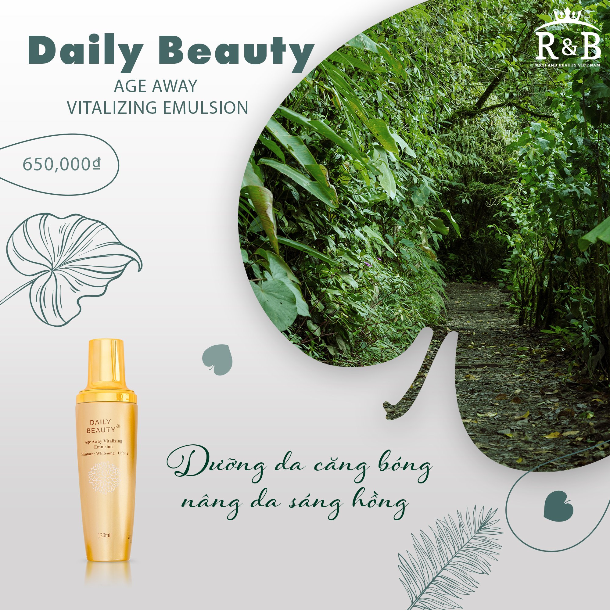 Bộ sản phẩm trẻ hóa làn da Daily Beauty Age Away Vitalizing